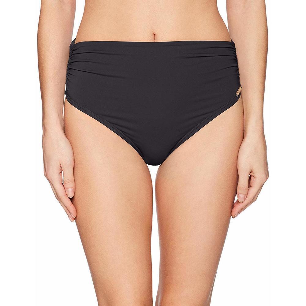 Vince Camuto Women's Convertible High Waist Bikini Bottom Swim Black Large L